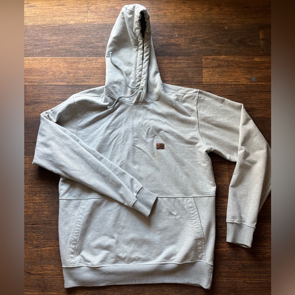 Men's Billabong Hoodie Sweatshirt Gray Solid XL Pocket Surf Beach LUAU Casual - Picture 1 of 13